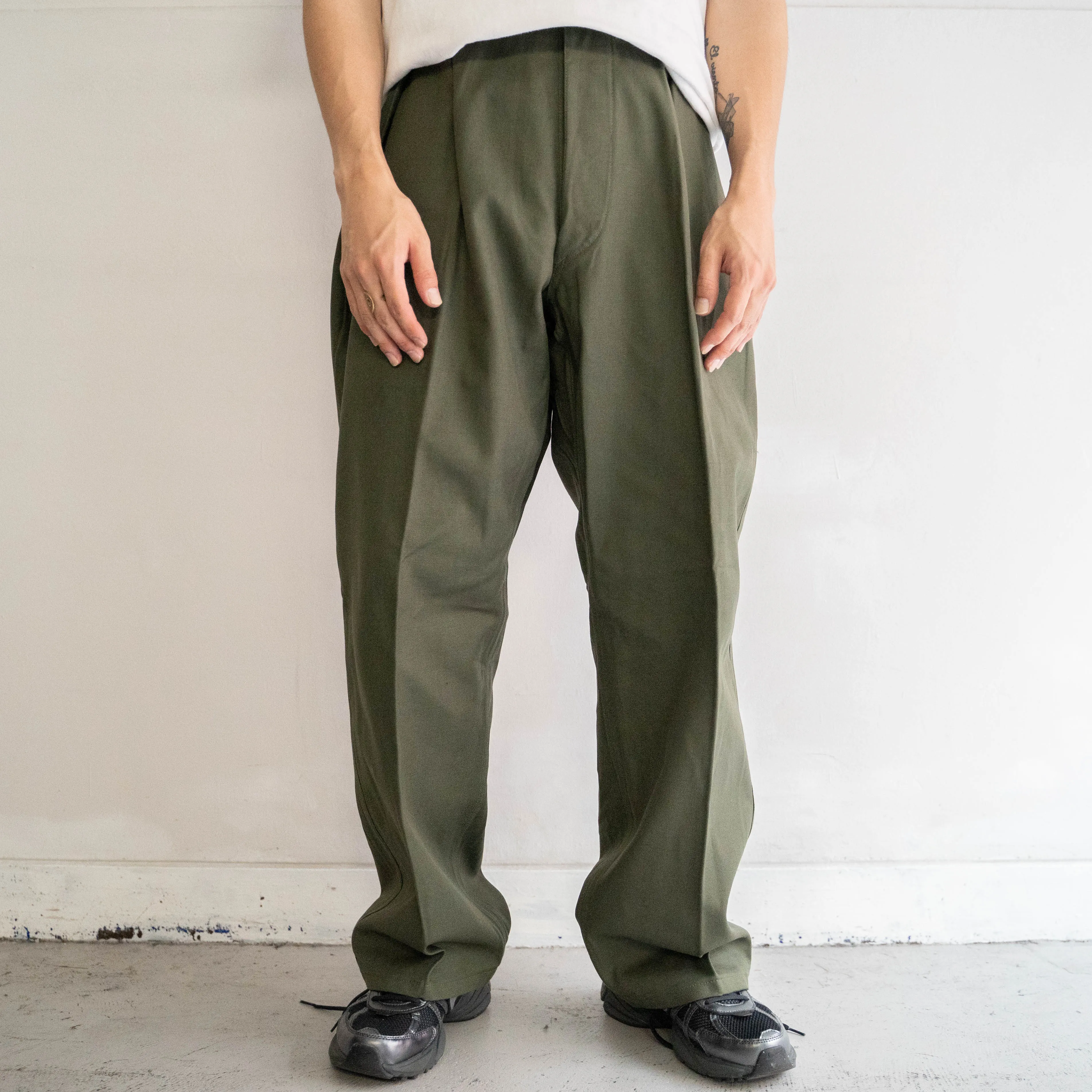 1950-60s french military mechanic pants 'dead stock'