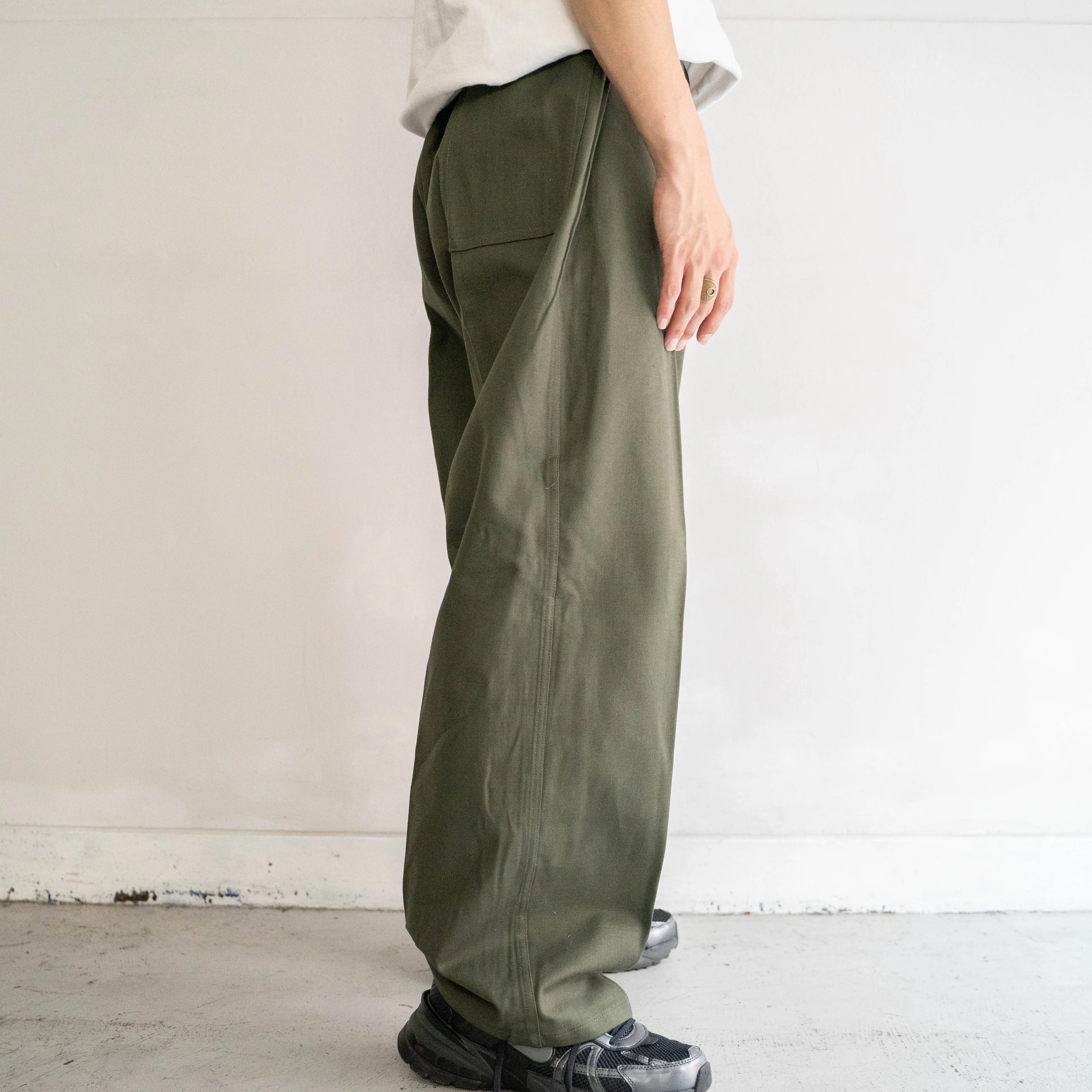 1950-60s french military mechanic pants 'dead stock'