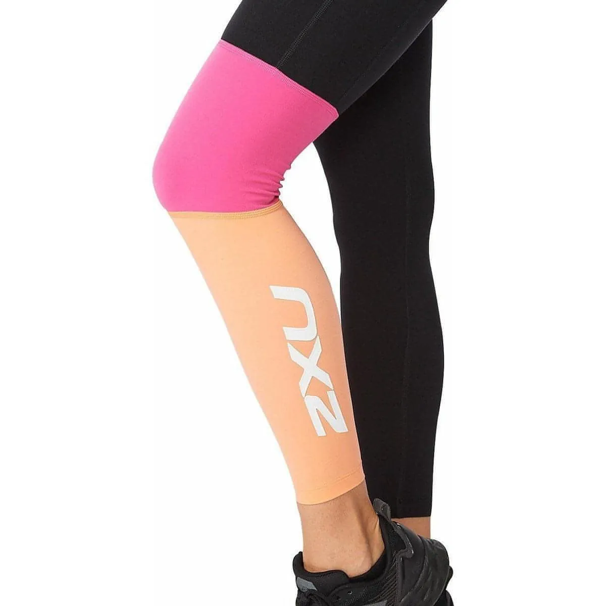 2XU Form Block Hi Rise Compression Womens Long Running Tights - Black