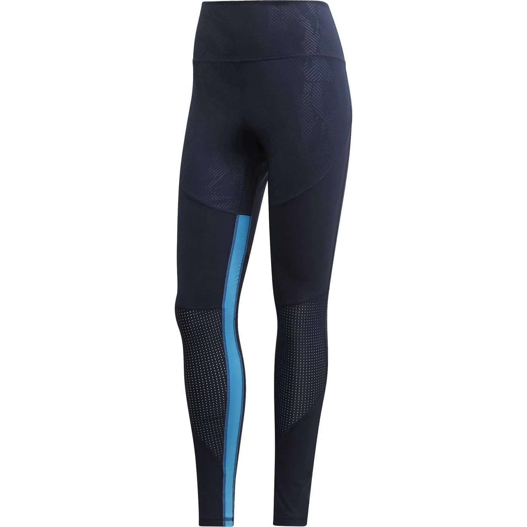 adidas Believe This High Rise Womens Long Training Tights - Blue