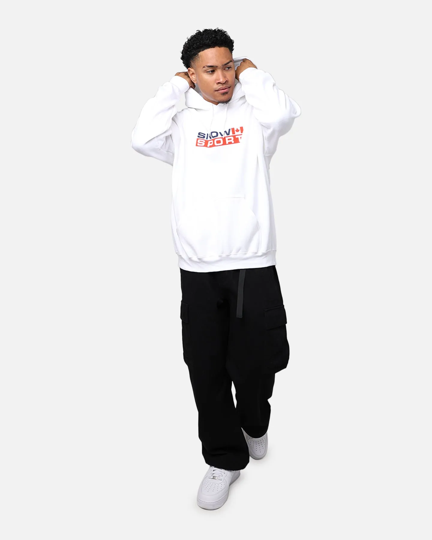 American Thrift Snow Sport Hoodie White