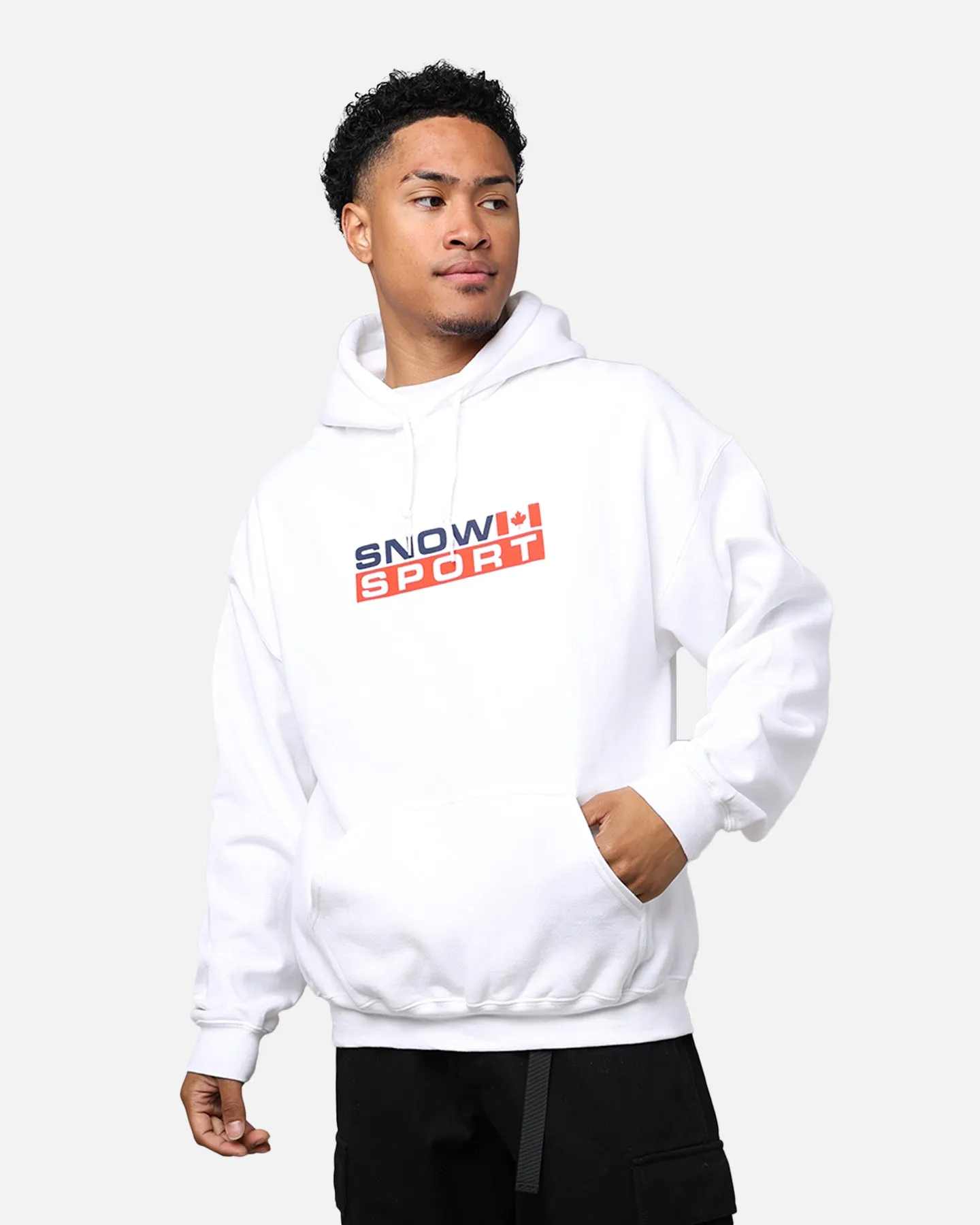 American Thrift Snow Sport Hoodie White