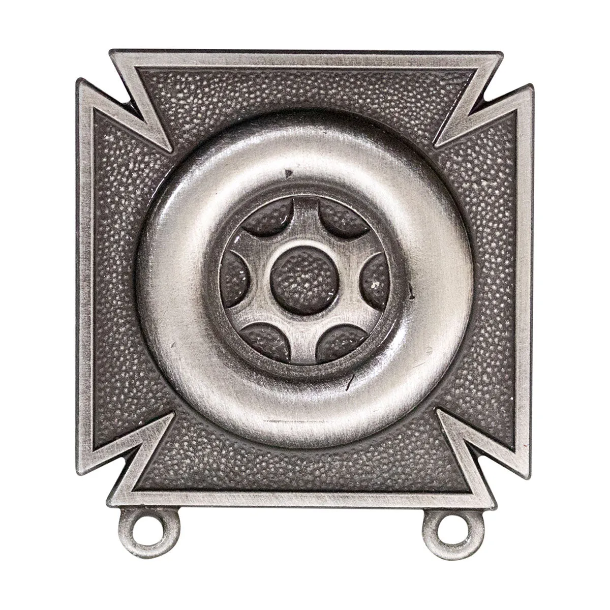 Army Badge: Driver and Mechanic - silver oxidized