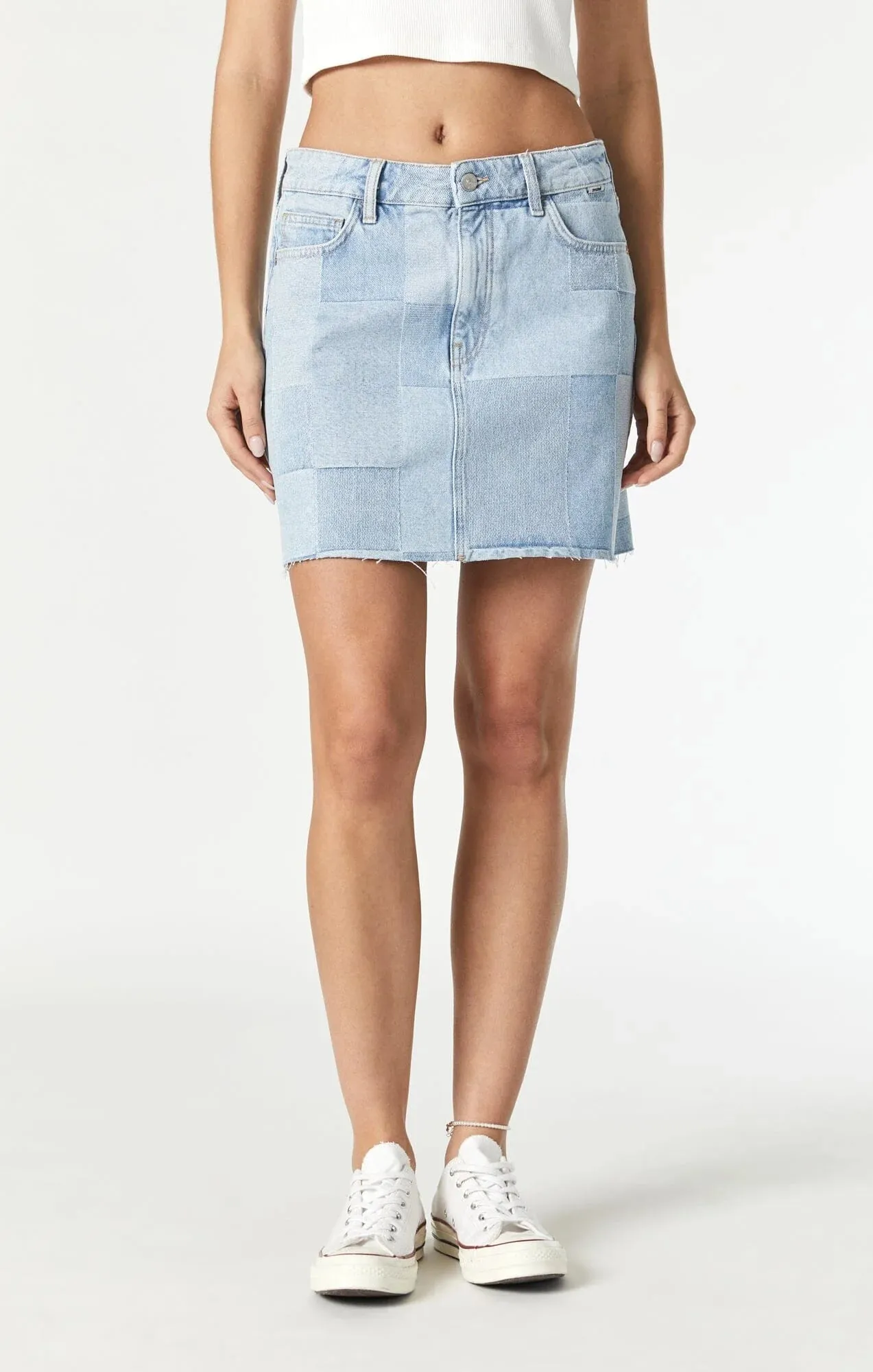 Bailey Jaquard Denim Skirt