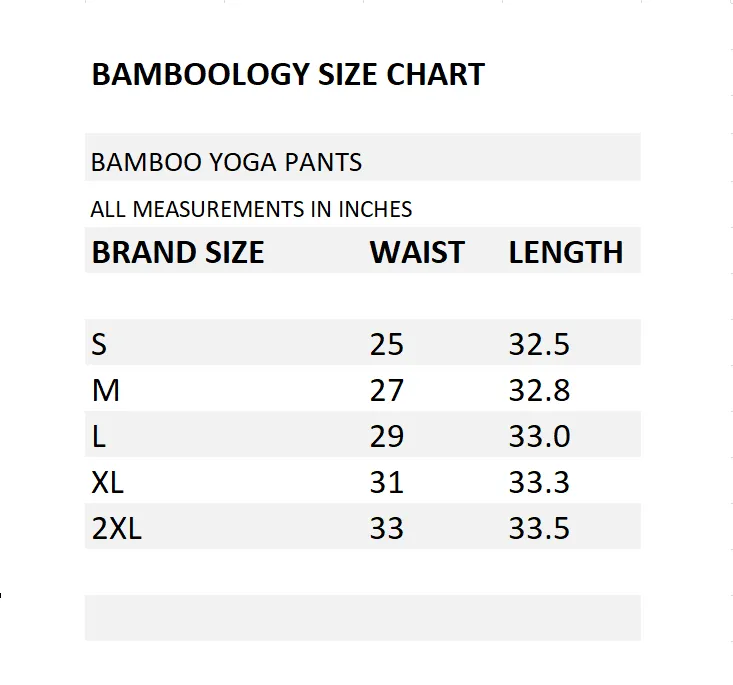 Bamboo Fabric Yoga Pant | Black