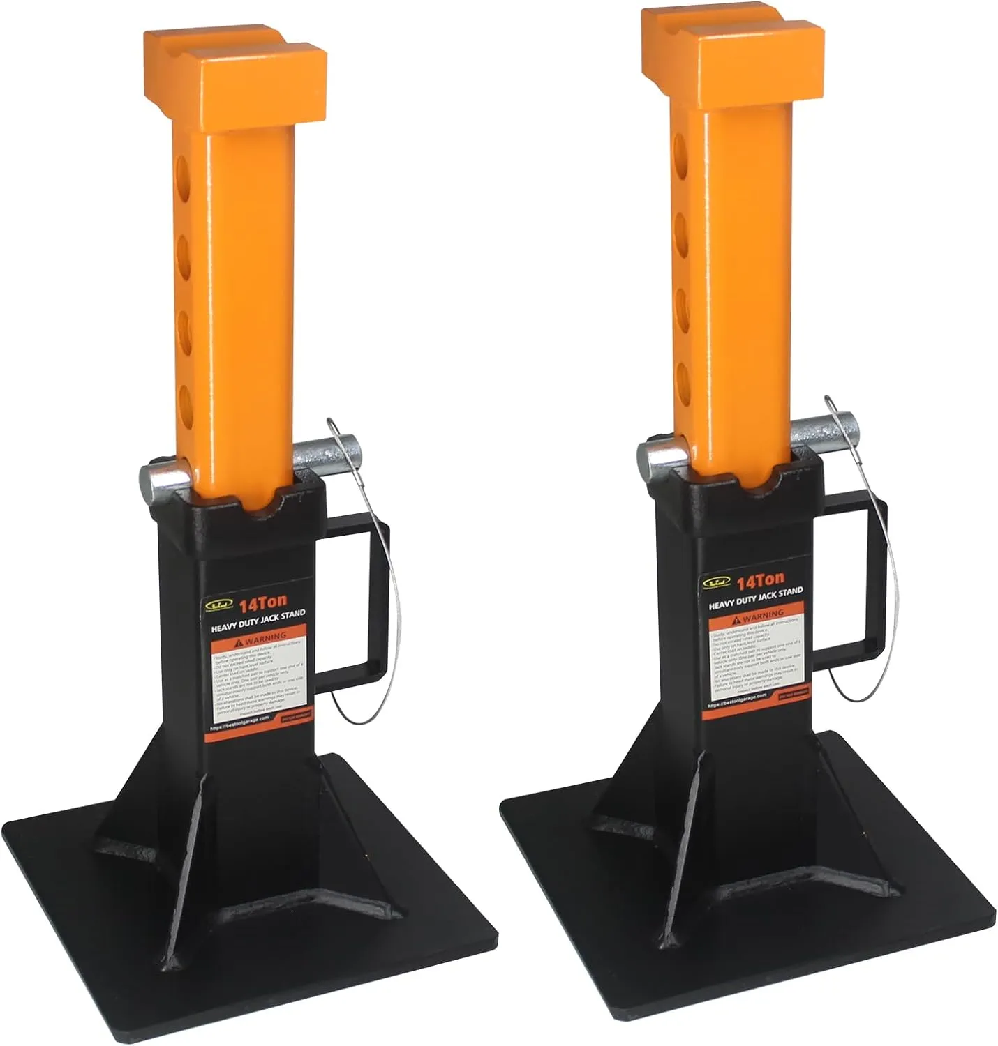 BESTOOL Heavy Duty Jack Stand | Truck Jack Stand with Security Locking Pins-14 ton(28000Ibs) Capacity, 2 Pack