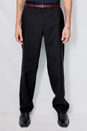 Black Suiting Straight Leg Trouser