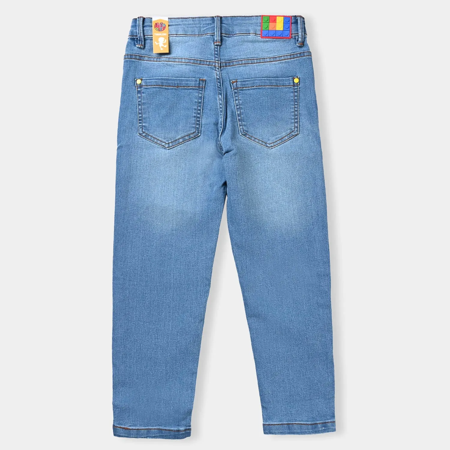 Boys Denim Stretch Pant Skate Skill-LIGHT BLUE