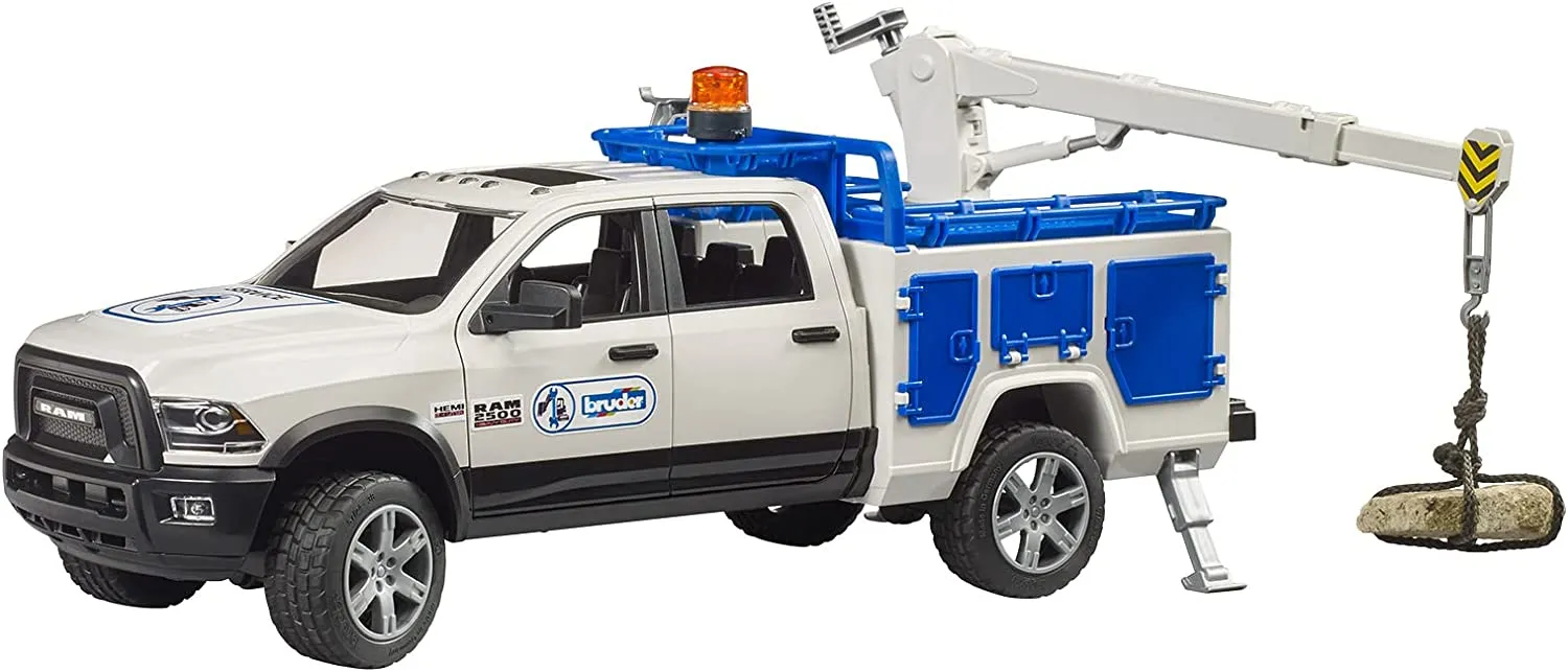 Bruder RAM 2500 Service Truck with Beacon Light