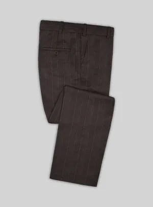 Caccioppoli Edoara Brown Wool Pants