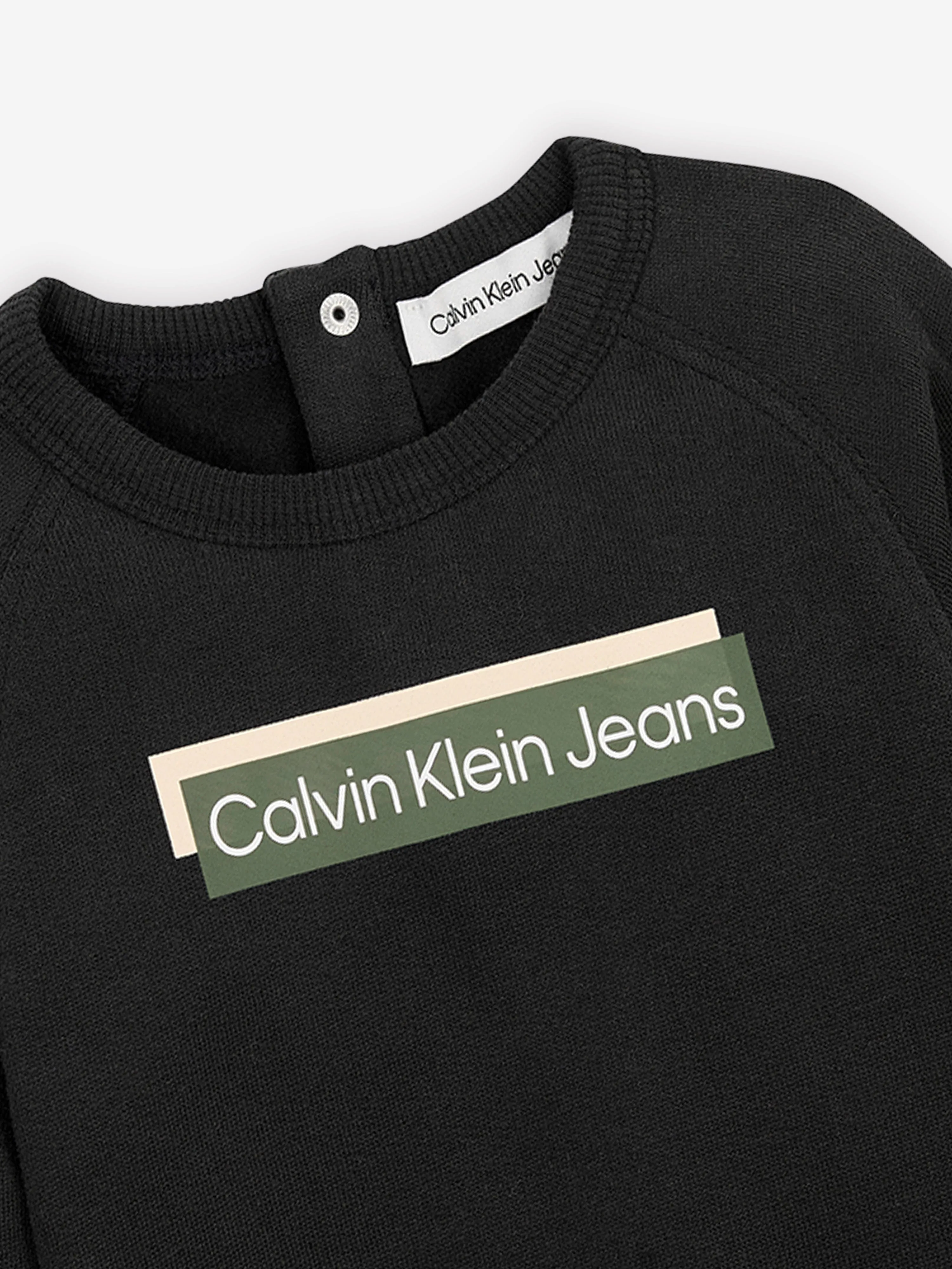 Calvin Klein Baby Boys Hero Logo Tracksuit in Black