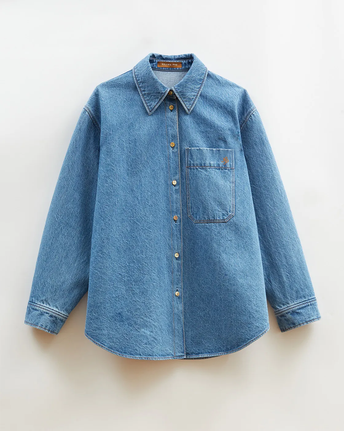 Caprice Shirt Organic Cotton Denim Indigo