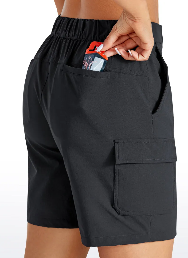 Cargo Mid-Rise Hiking Shorts with Belt Loops 7"