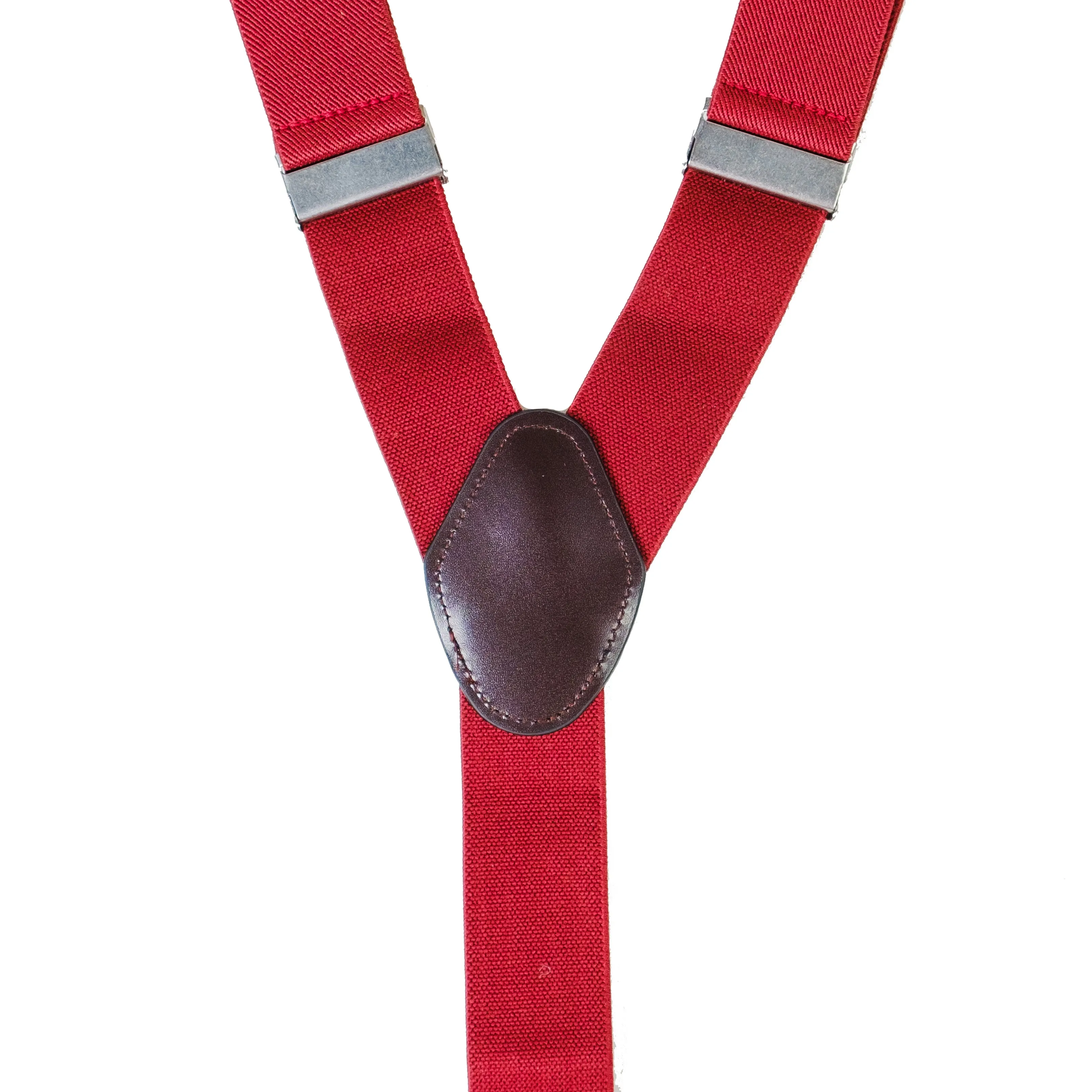 Chokore Stretchy Y-shaped Suspenders with 6-clips (Burgundy)