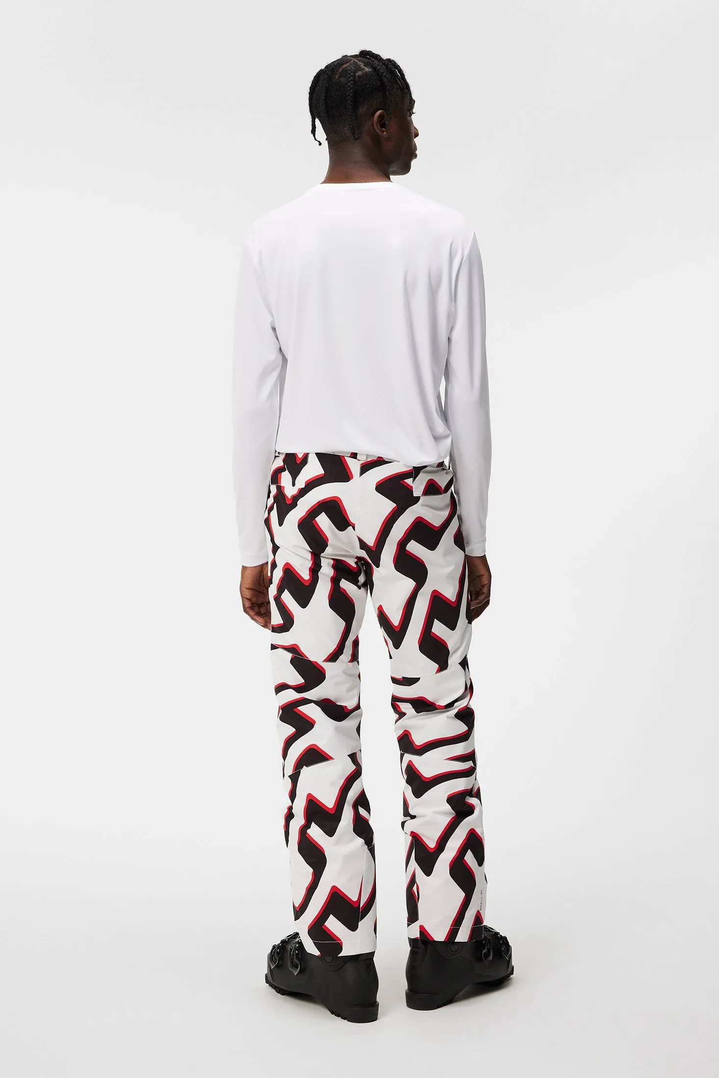 Clarke Pant Printed / Bridge Wave XL White