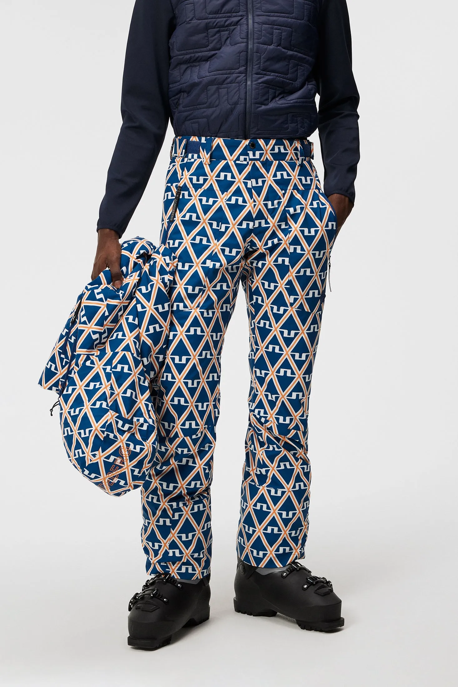 Clarke Pant Printed / Estate Blue Diamond