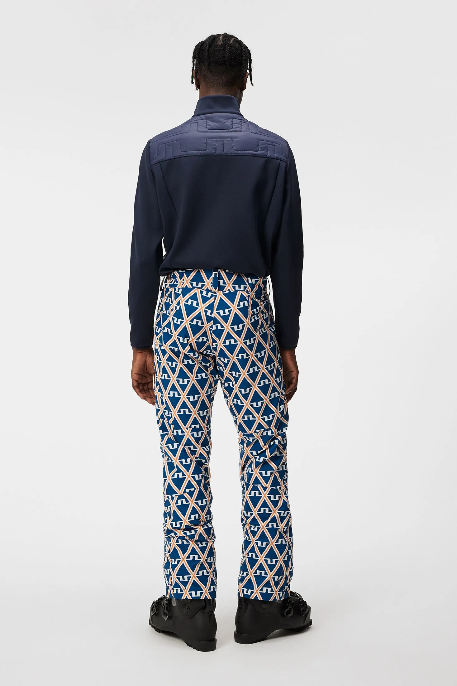 Clarke Pant Printed / Estate Blue Diamond