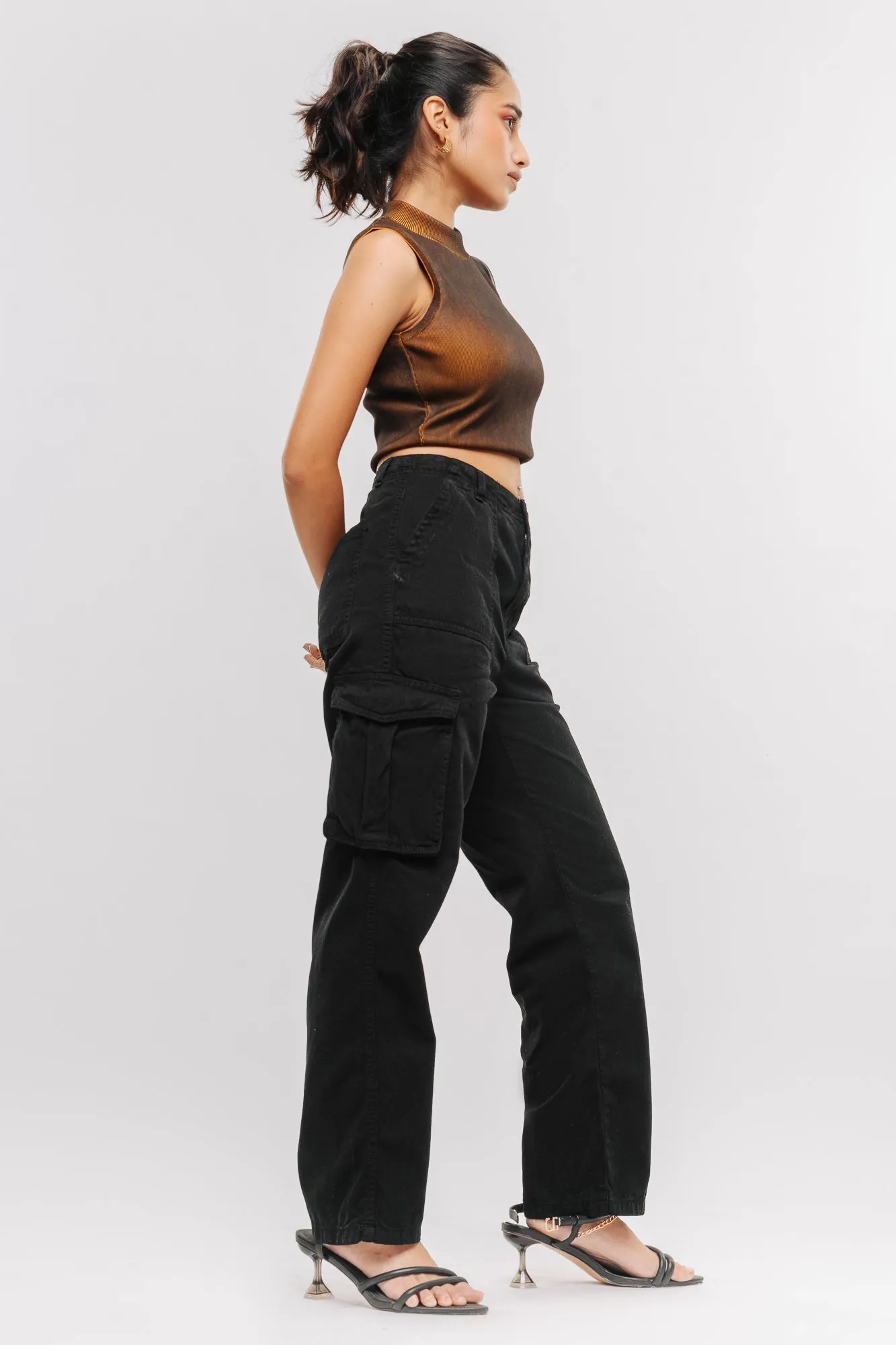 Denim Jade Cargo Pants