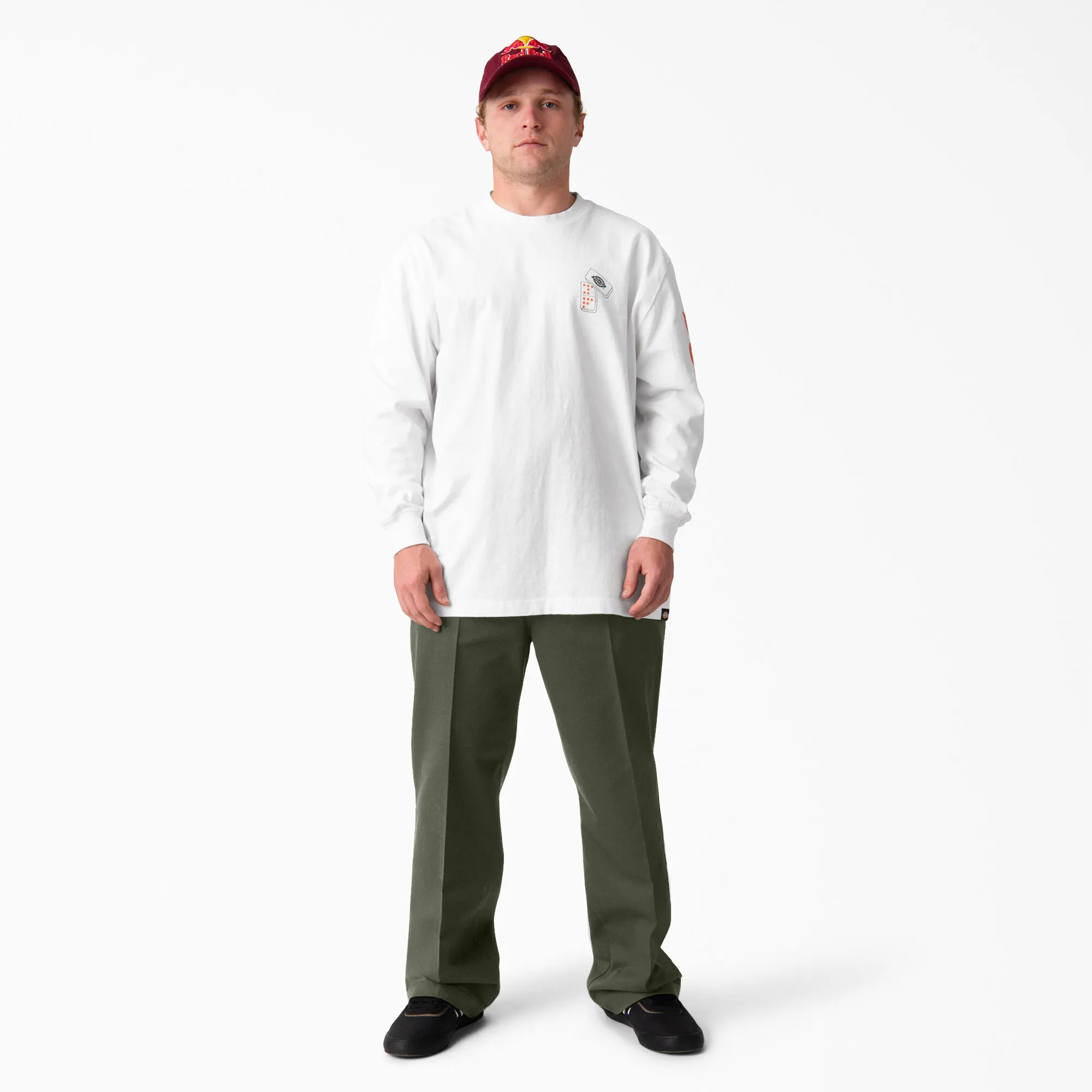 Dickies Jamie Foy Signature Loose Fit Straight Leg Pants - Olive Green