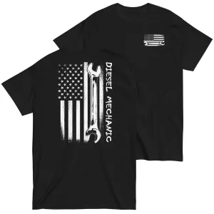 Diesel Mechanic American Flag T-Shirt