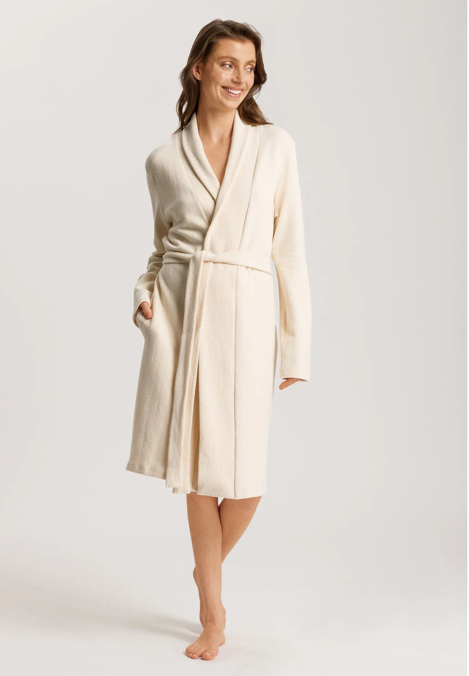 Easy Wear Cotton Blend Shawl Collar Robe | Poppy Seed 78862-2894