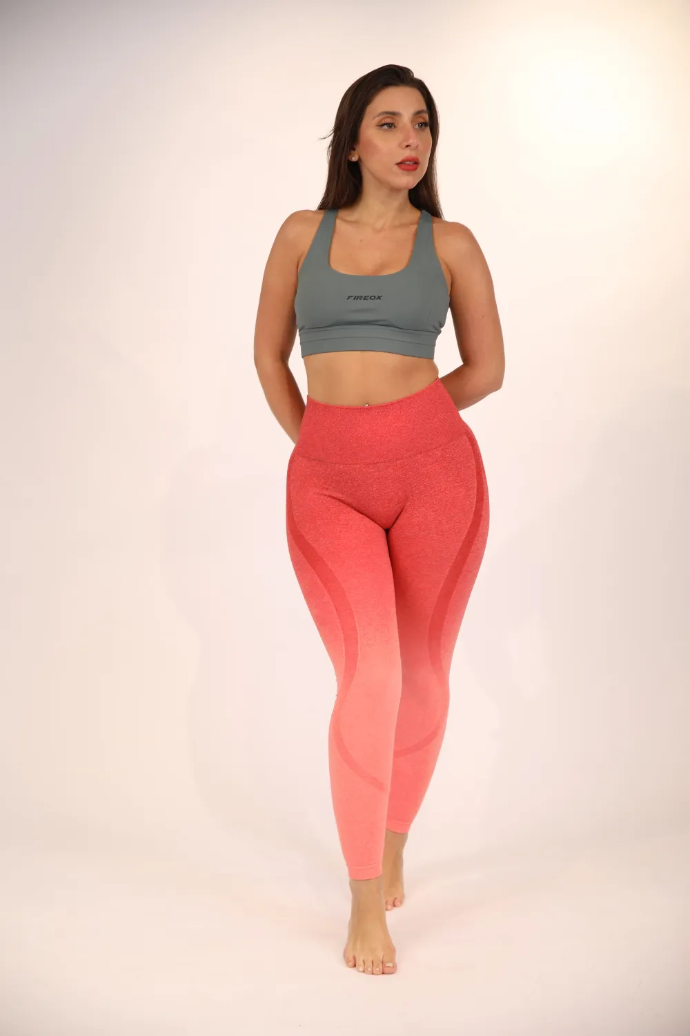 Fireox Yoga Pants, Peach