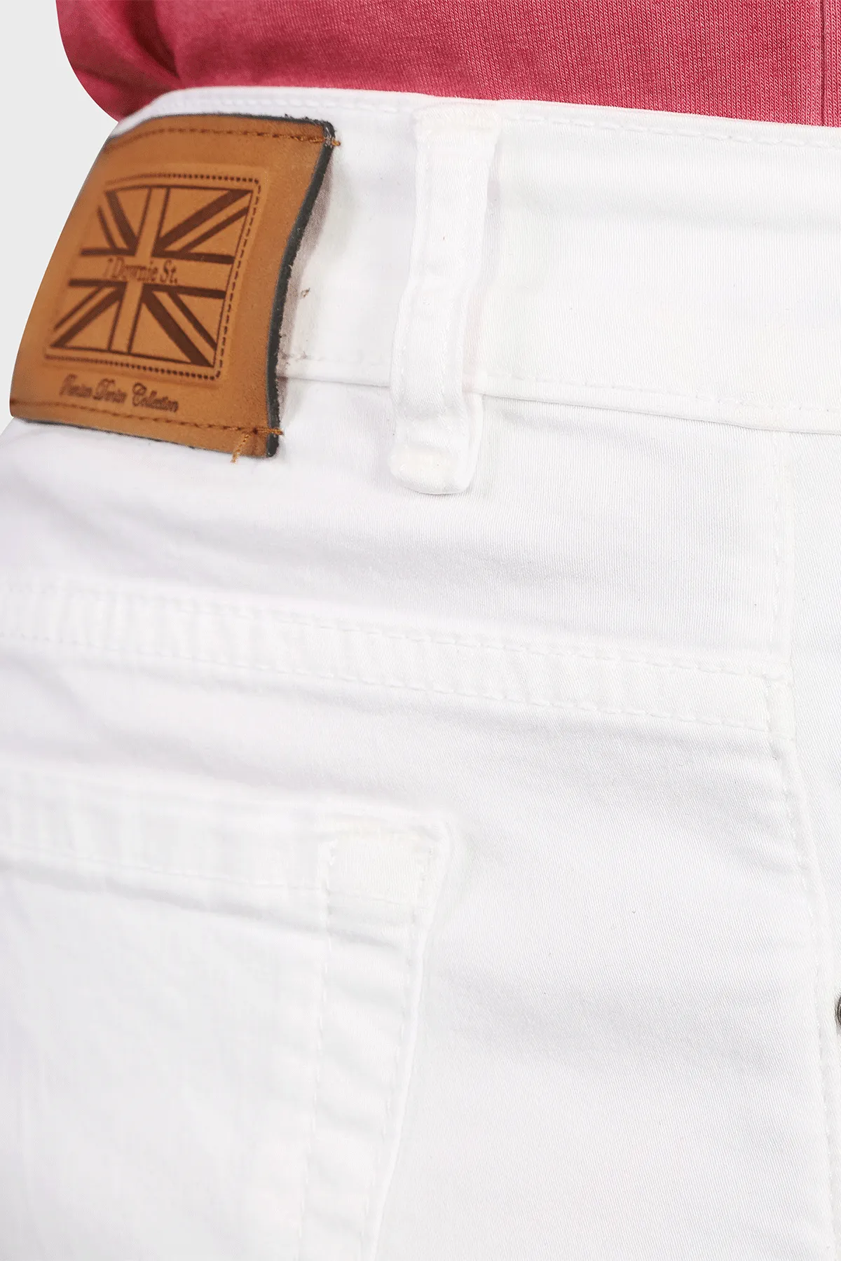 Five Pocket Stretch Pants in White