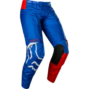 Fox Racing  Mens White Red Blue 180 Skew Pants Heat Resistant Stretchy MotoX Gear