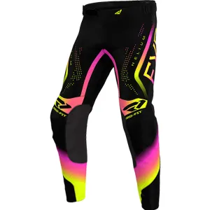 FXR Youth Helium MX Offroad Pants Pink Lemonade Black