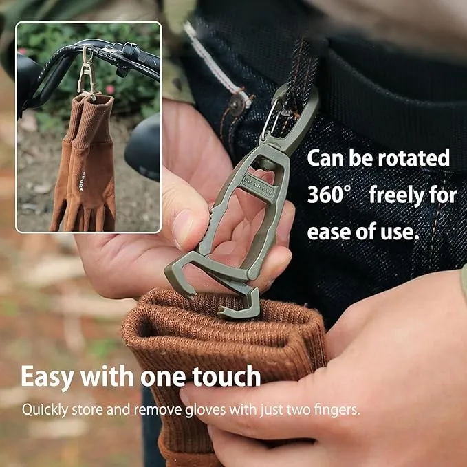 Heavy-Duty Glove Clips - For Work/Construction