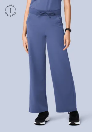 High Waisted Wide Leg Deep Periwinkle