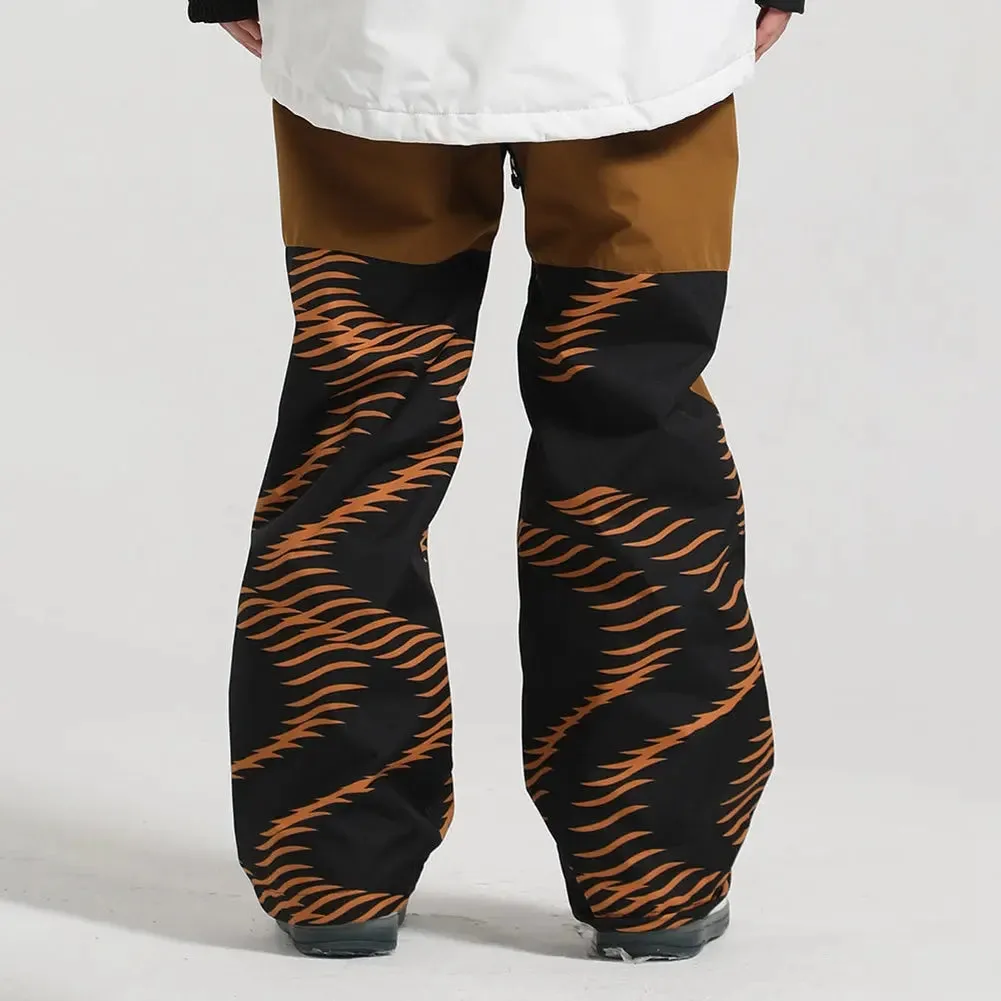 Hotian Unisex Printed Insulated Snow Pants