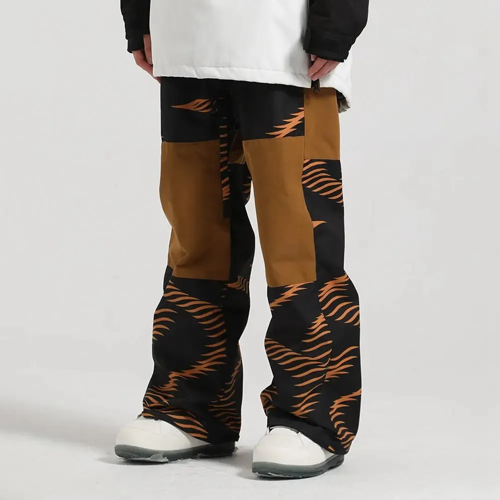 Hotian Unisex Printed Insulated Snow Pants