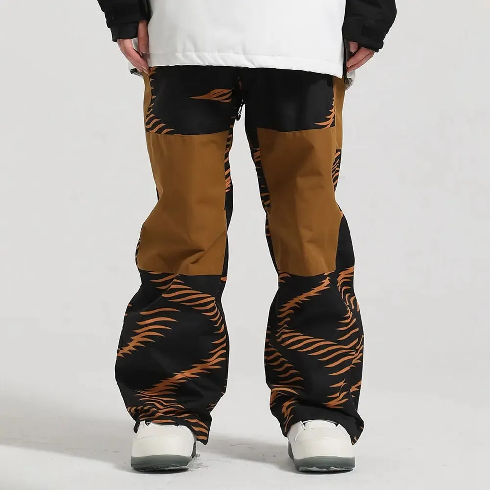 Hotian Unisex Printed Insulated Snow Pants