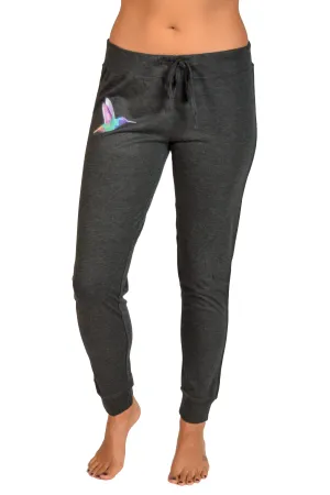 Humming Bird On Black Women's Jogger Pant