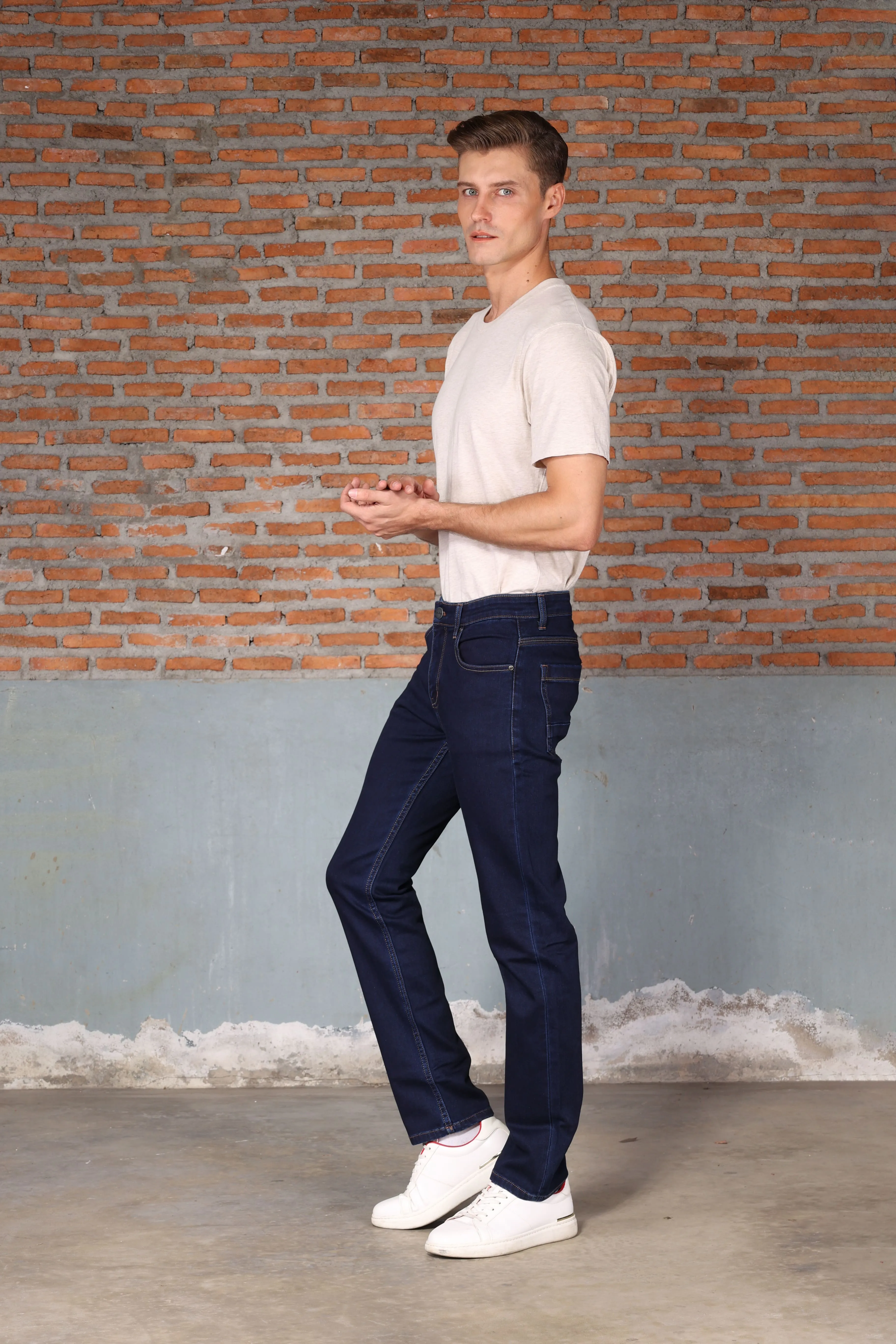 Jack Russel - Men Jeans - Handwerk J-810 Slim Fit Medium Blue