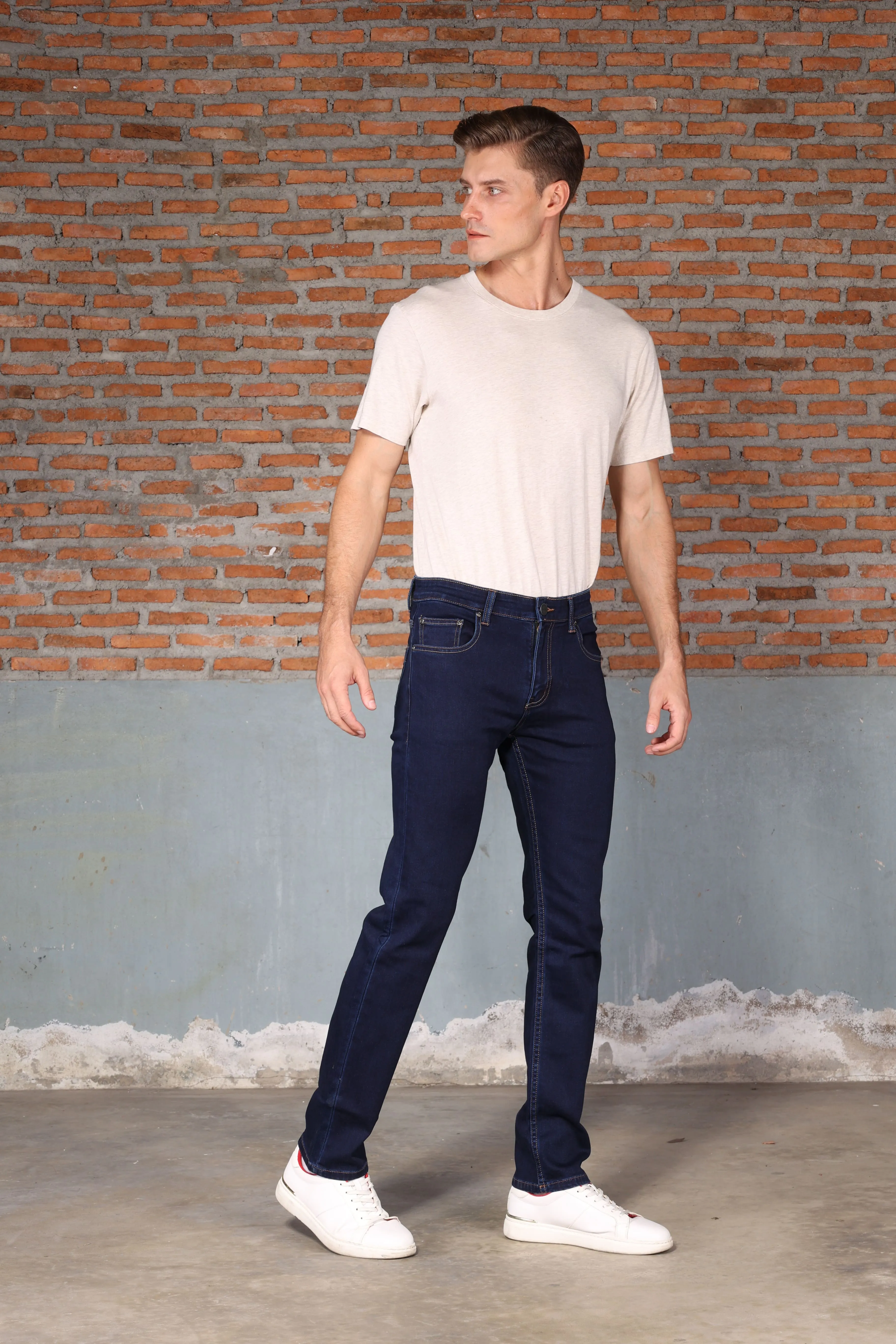 Jack Russel - Men Jeans - Handwerk J-810 Slim Fit Medium Blue