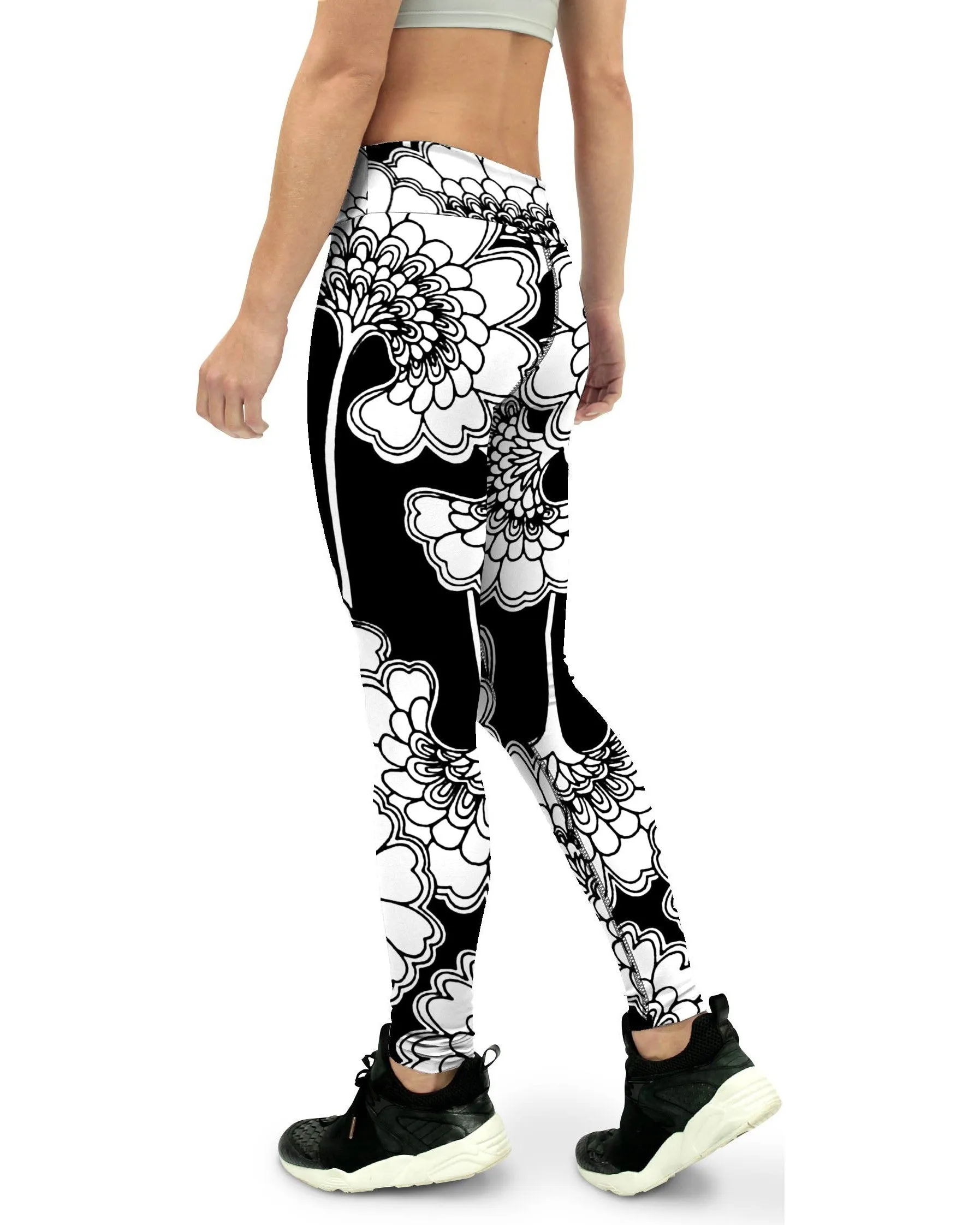 Japanese Floral Yoga Pants