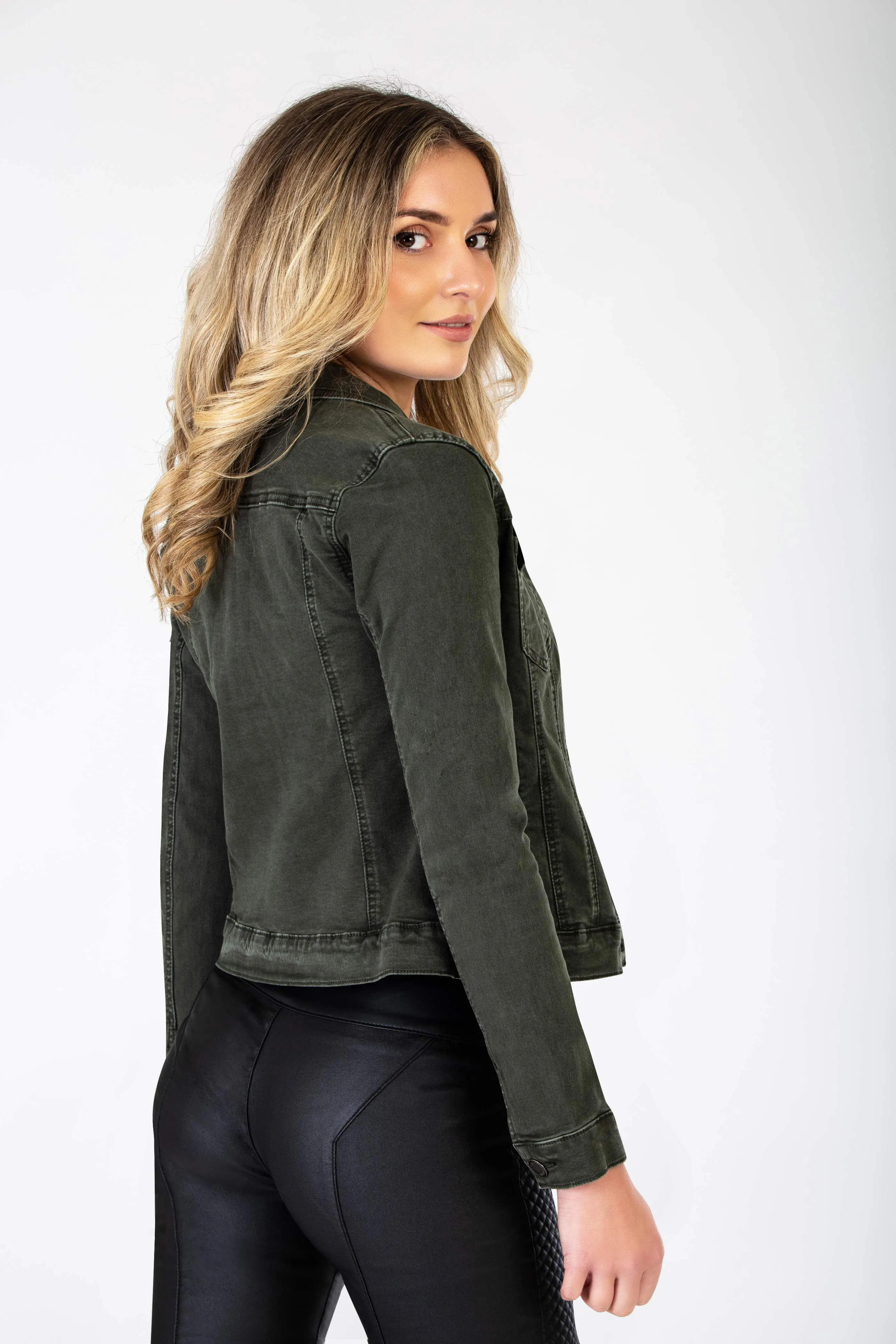 Khaki Denim Jacket