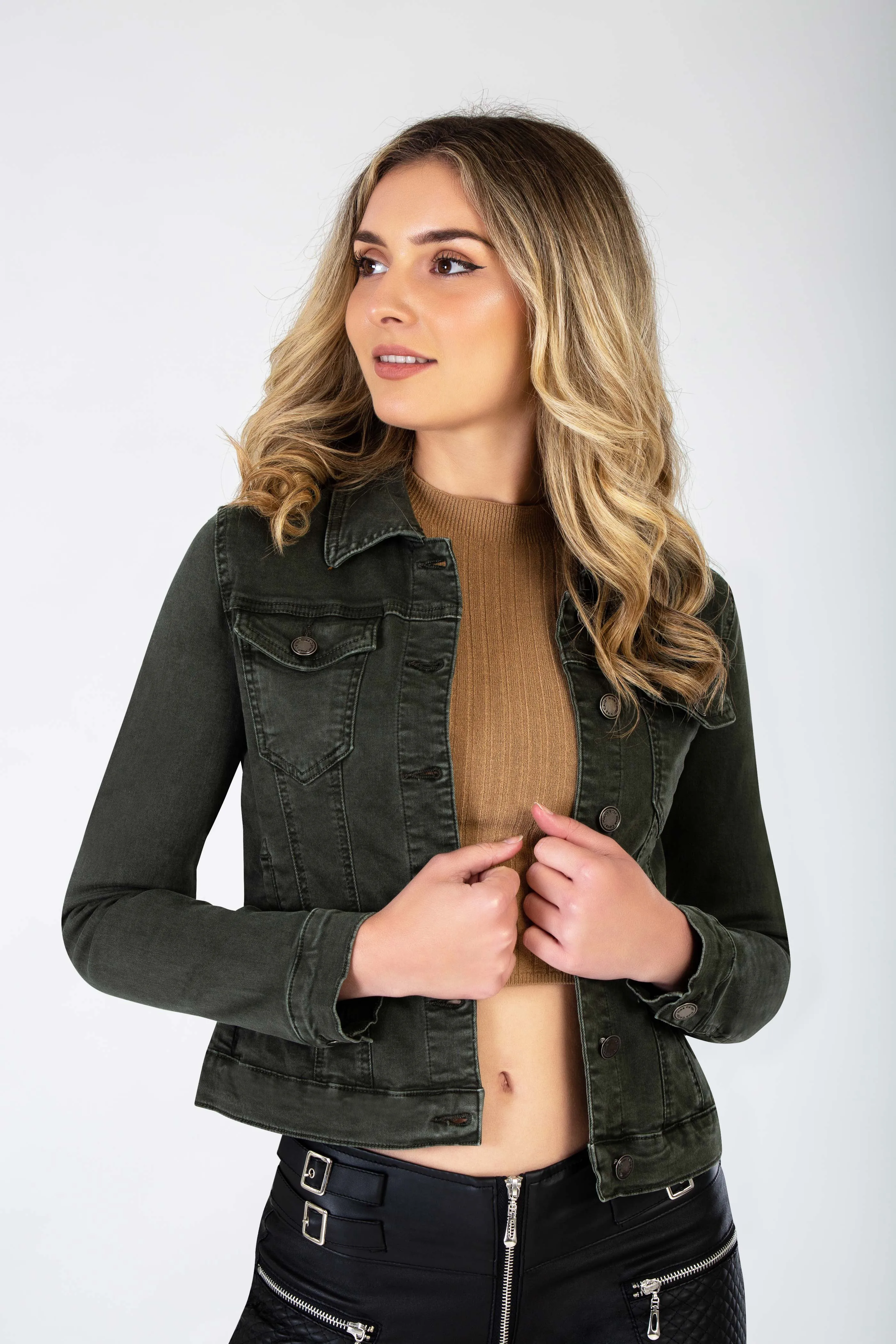 Khaki Denim Jacket