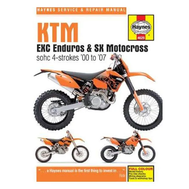 KTM EXC/MXC Enduros & SX Motocross 2000-2007 Repair Manual - Haynes Publishing