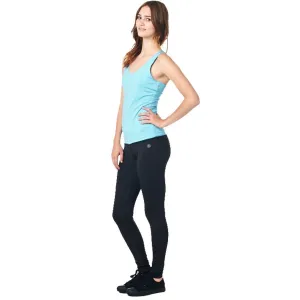 LA Society Women's Yoga Fitness Turquoise/Black Sleeveless Tank Top and Yoga Legging Pants