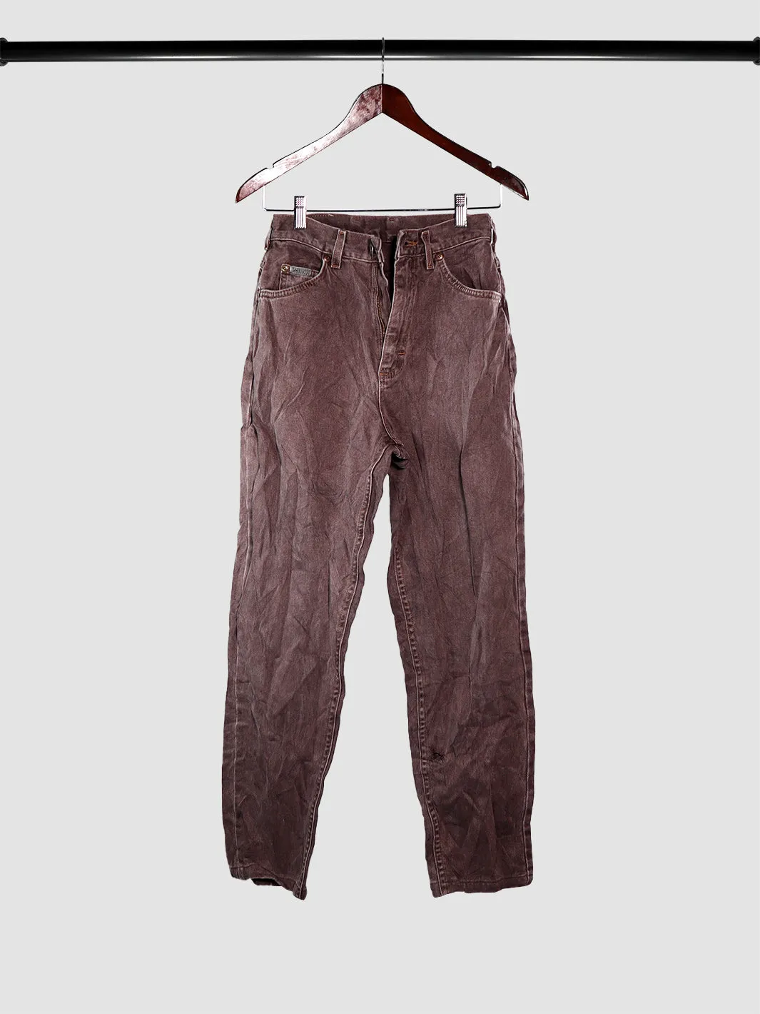 Lee Riveted Vintage Maroon Denim Jeans (8 Medium)