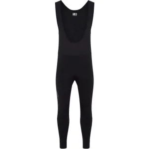 Madison Freewheel men's thermal bib tights with pad; black - x-large