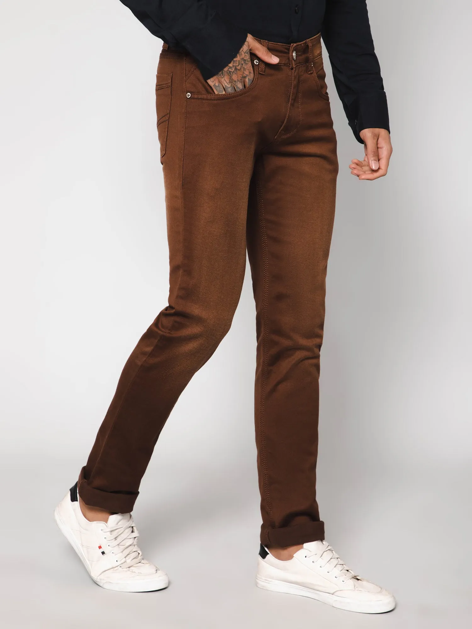 Men Copper Jeans