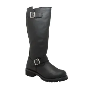 Men's 16" Black Engineer Biker Boot - 1443