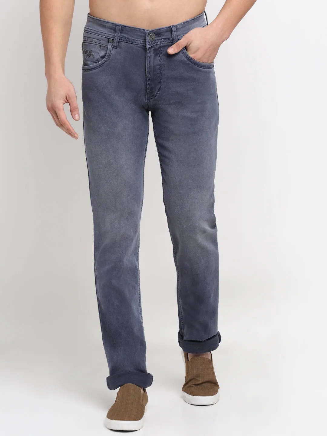 Men's Ultra Narrow fit Heavy Fade Grey  Jeans