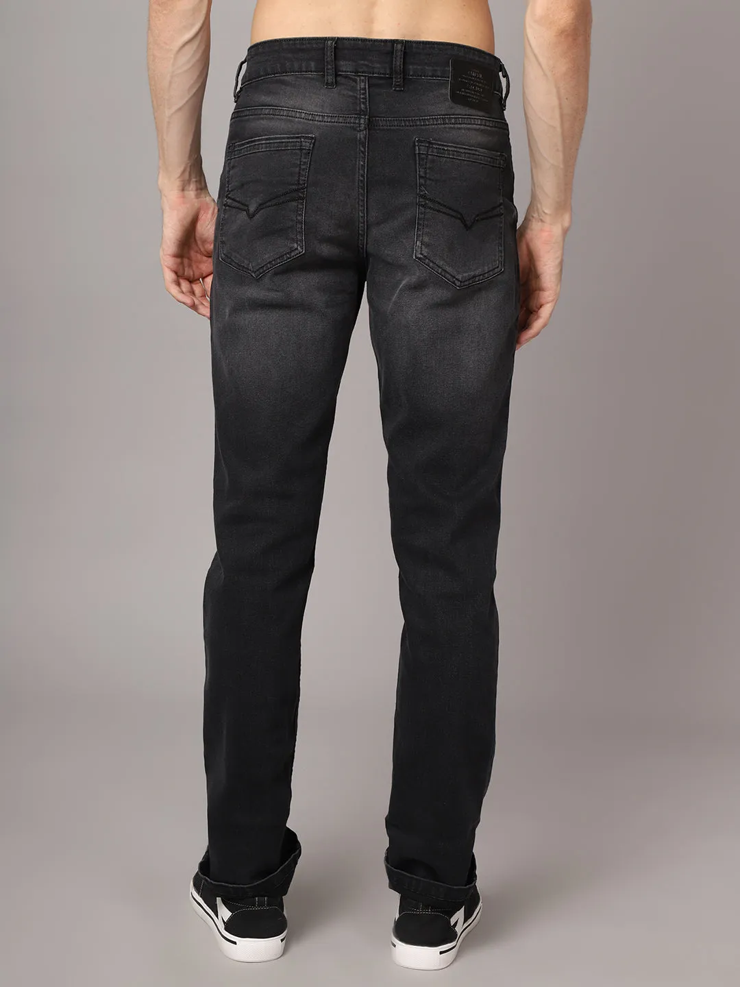 Men's Ultra Narrow fit Medium Fade Dark Grey  Jeans