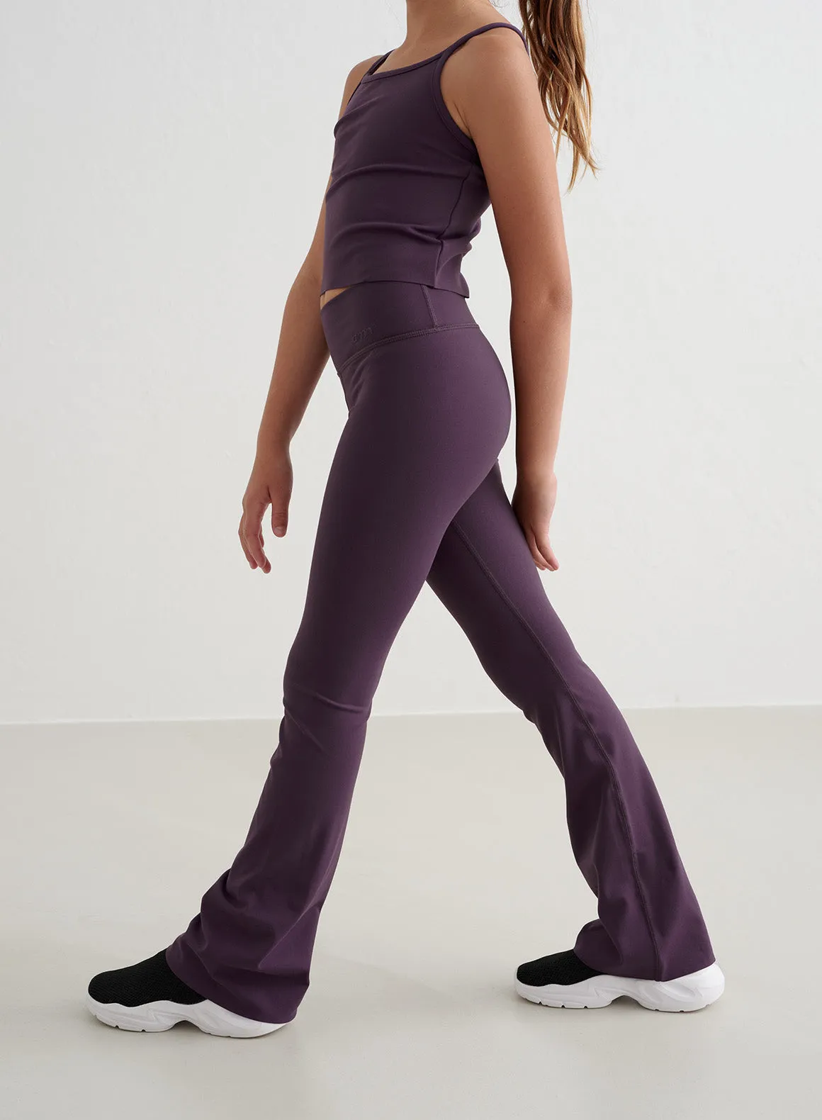 Midnight Plum Young Sense Flare Tights