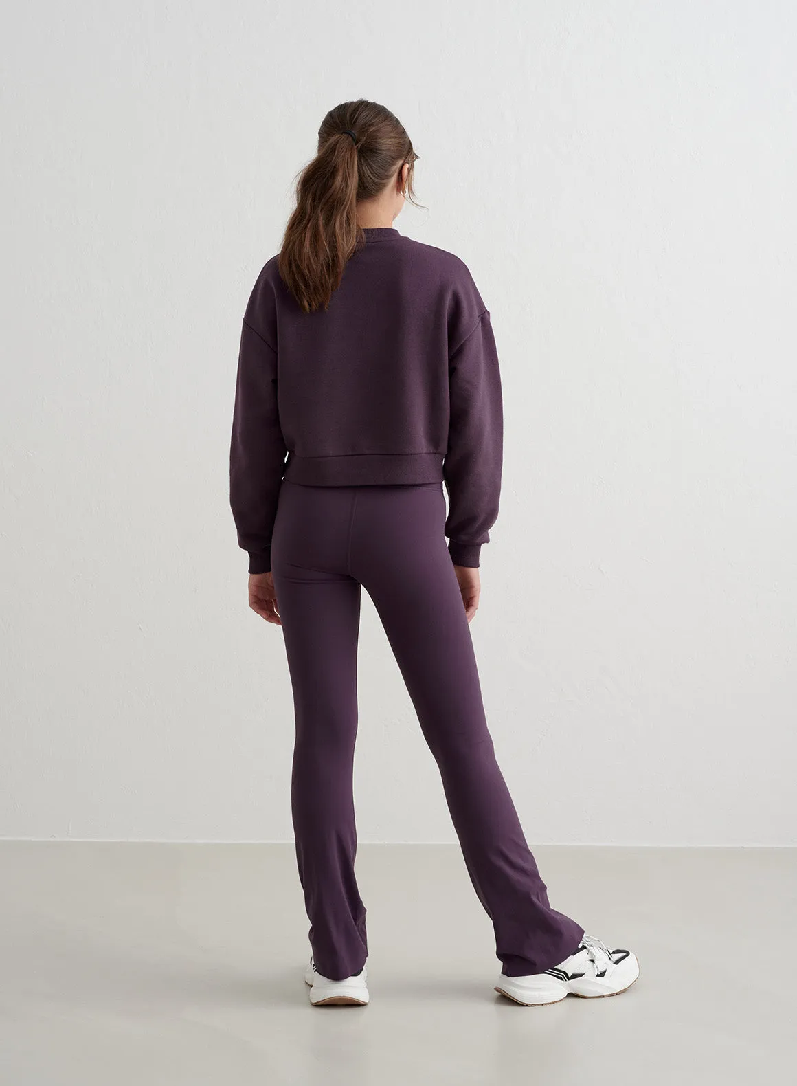 Midnight Plum Young Sense Flare Tights